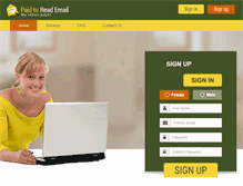 Tablet Screenshot of paid-to-read-email.com